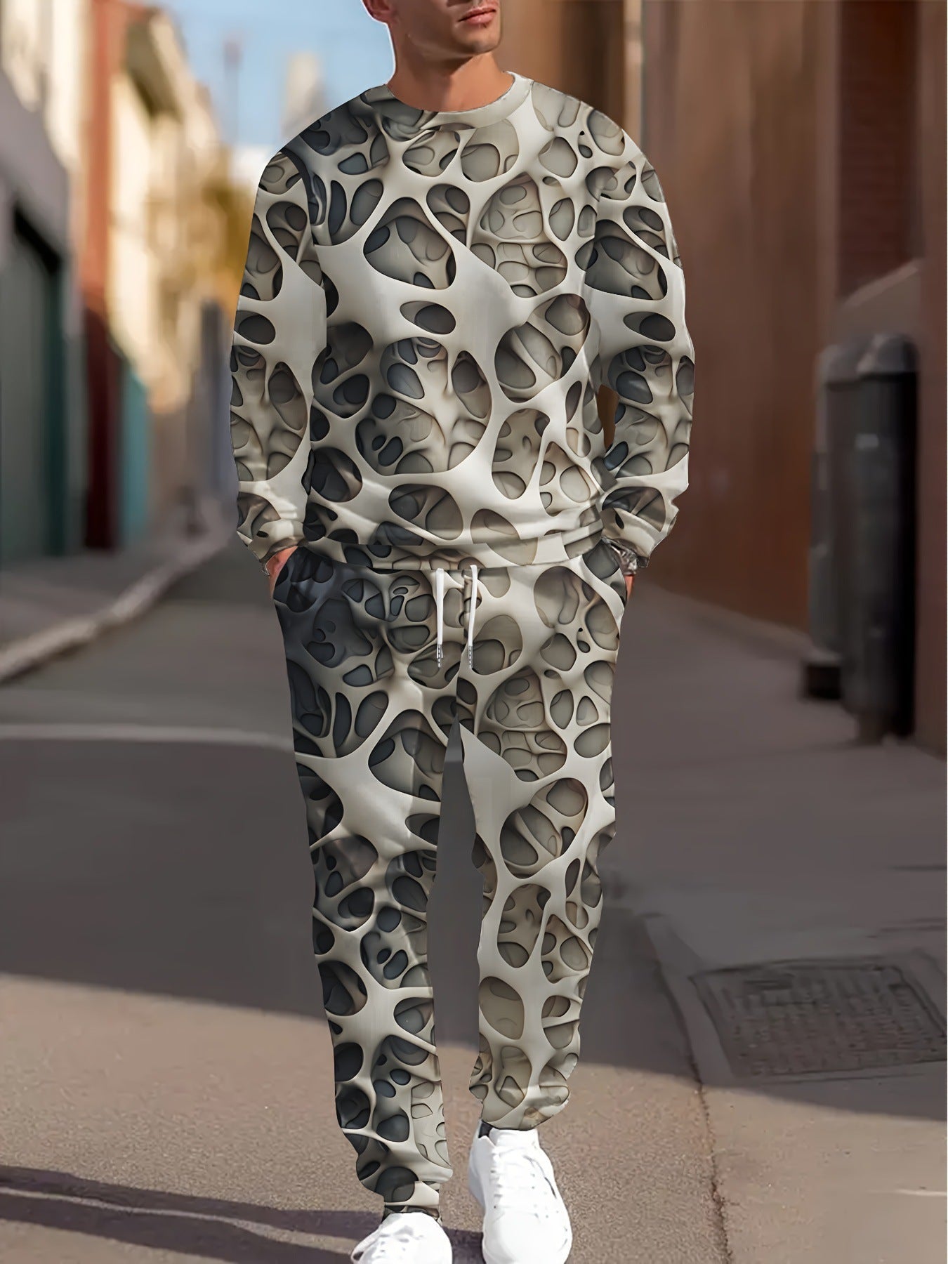 Ensemble Sport Loisir Homme Imprimé Simple Tendance - BMYANY