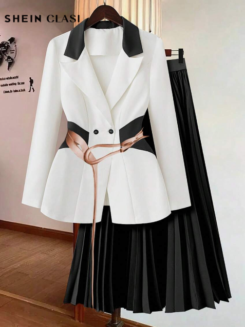 Ensemble Tailleur Femme 2 Pièces - Jupe et Veste Élégant - BMYANY