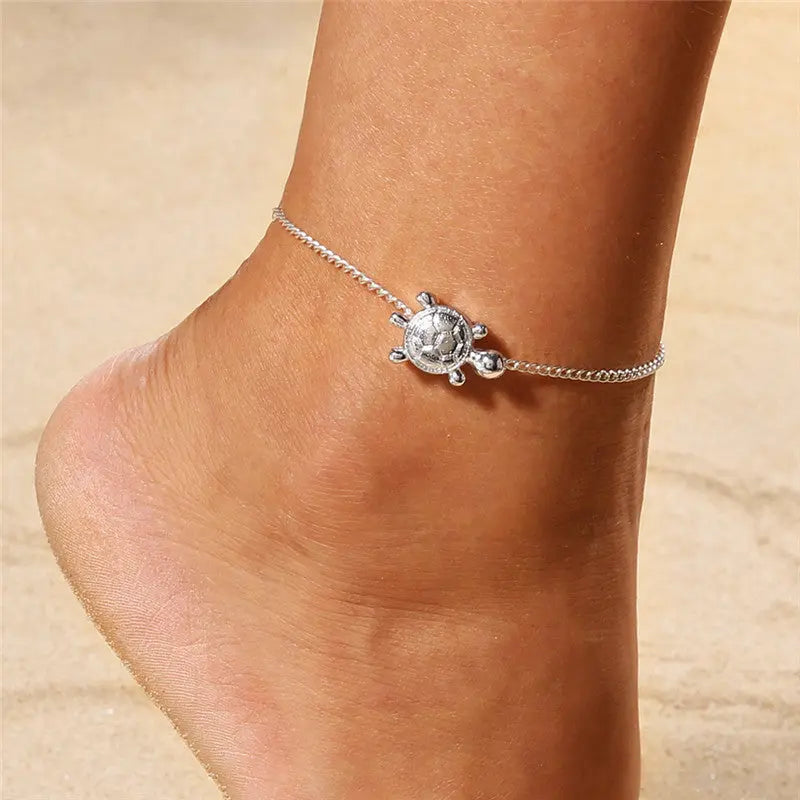 Ensemble de 3 bracelets de cheville simples pour femmes - BMYANY