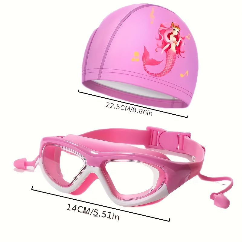 Ensemble lunettes de natation et bonnet de bain étanche pour enfants - BMYANY