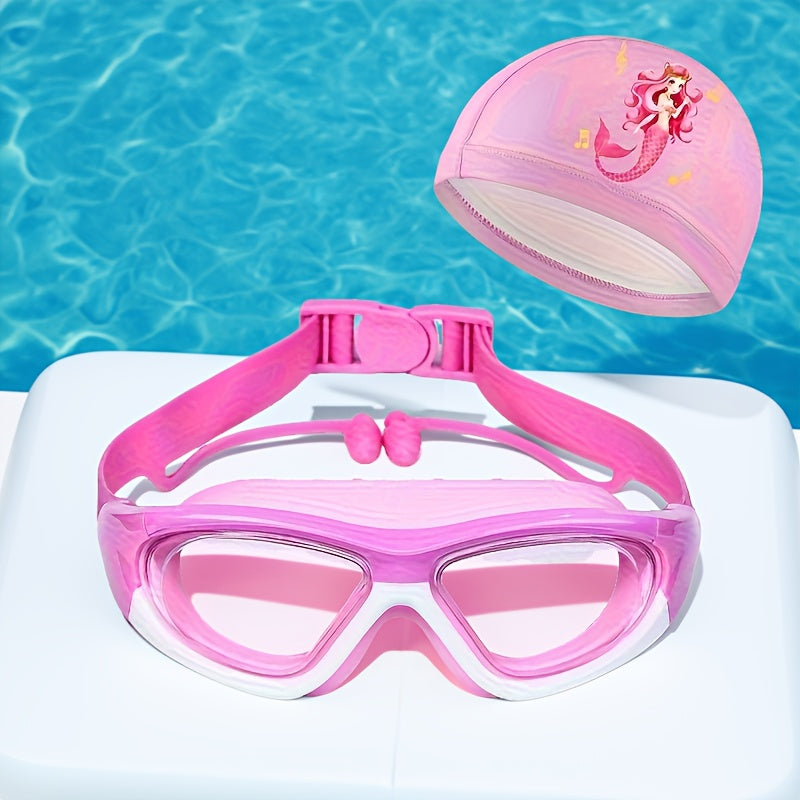 Ensemble lunettes de natation et bonnet de bain étanche pour enfants - BMYANY