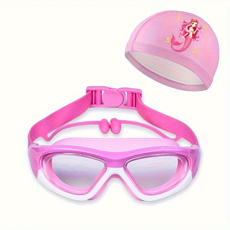 Ensemble lunettes de natation et bonnet de bain étanche pour enfants - BMYANY