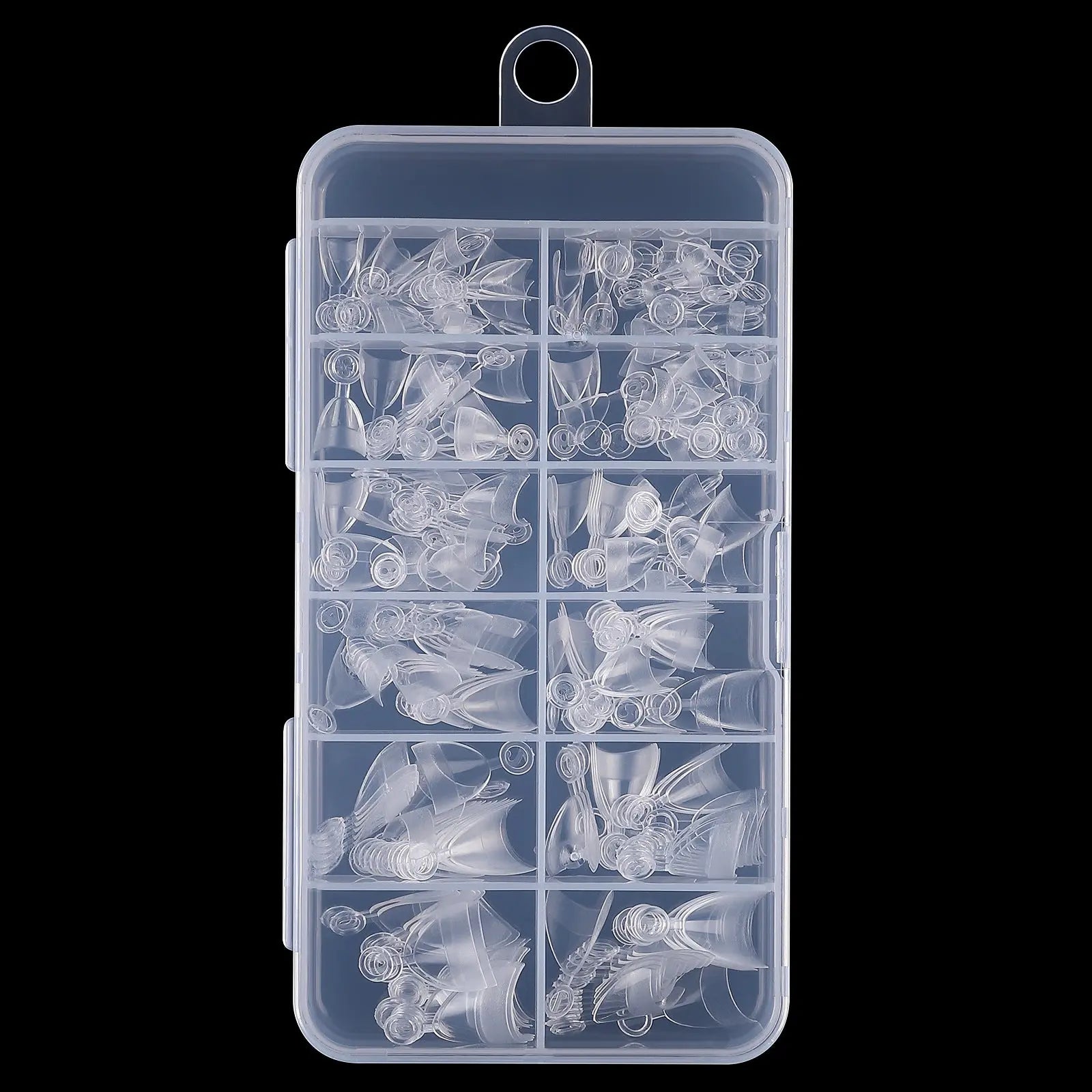 Faux Ongles transparents Courts Adhésifs Bout Rond - BMYANY