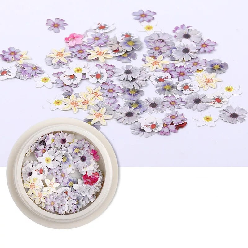 Feuille Pâte Bois Ongles Fleurs 3D 18 Couleurs Tendance Ins - BMYANY
