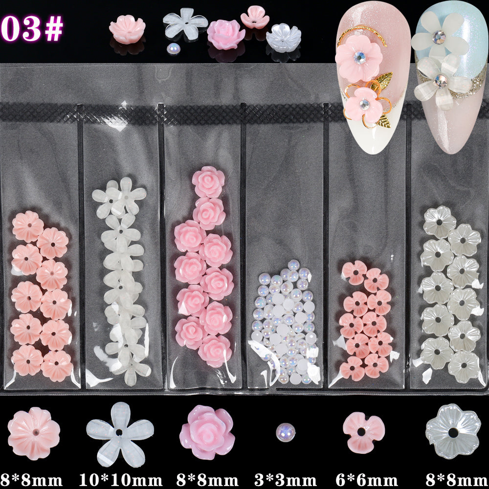 Fleurs 3D Ongles Candy Jelly Décoration Relief Nail Art - BMYANY