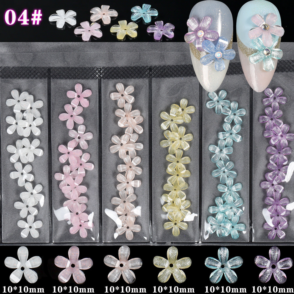 Fleurs 3D Ongles Candy Jelly Décoration Relief Nail Art - BMYANY
