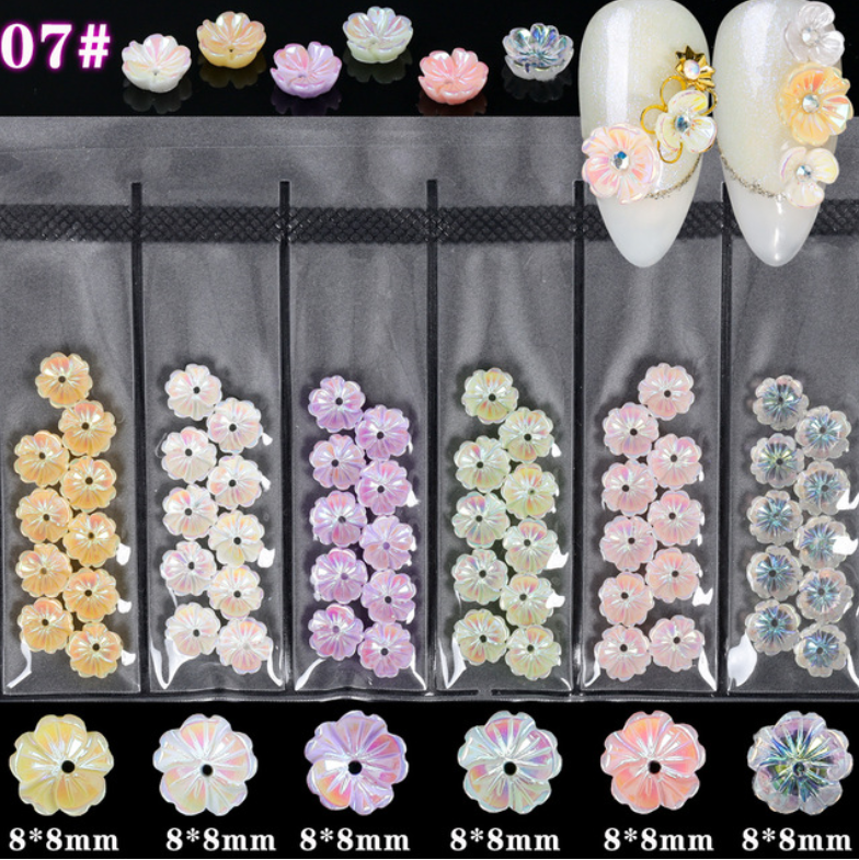 Fleurs 3D Ongles Candy Jelly Décoration Relief Nail Art - BMYANY