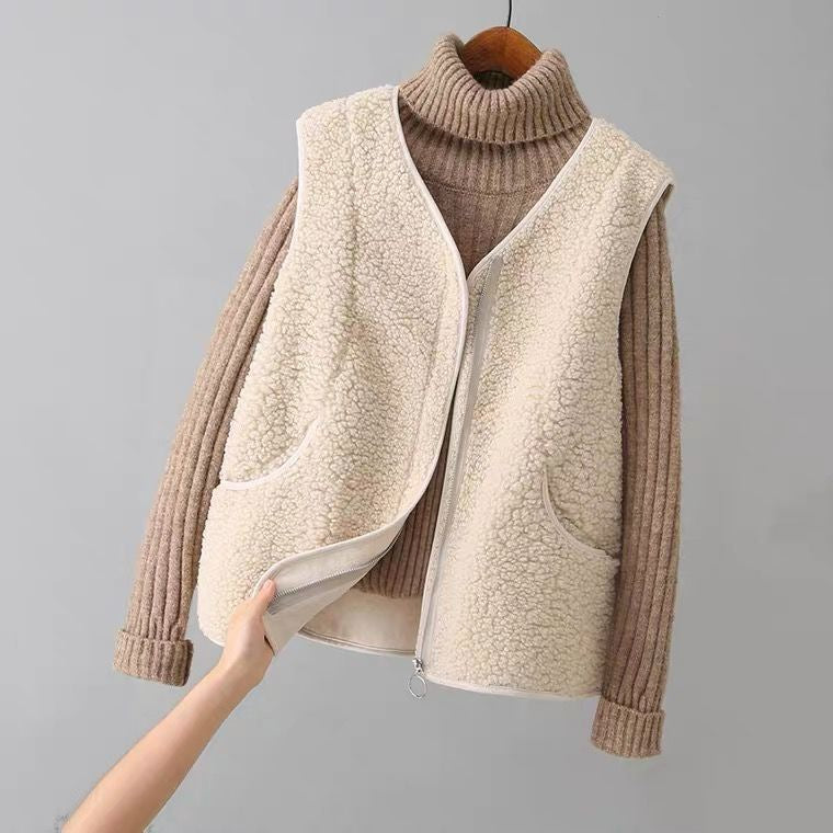 Gilet femmes sans manches Laine d’Agneau - BMYANY