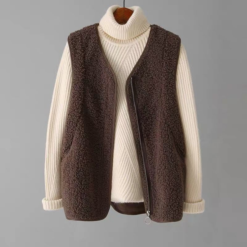 Gilet femmes sans manches Laine d’Agneau - BMYANY