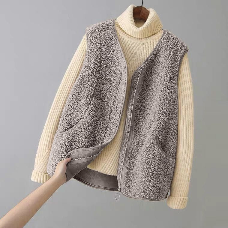 Gilet femmes sans manches Laine d’Agneau - BMYANY
