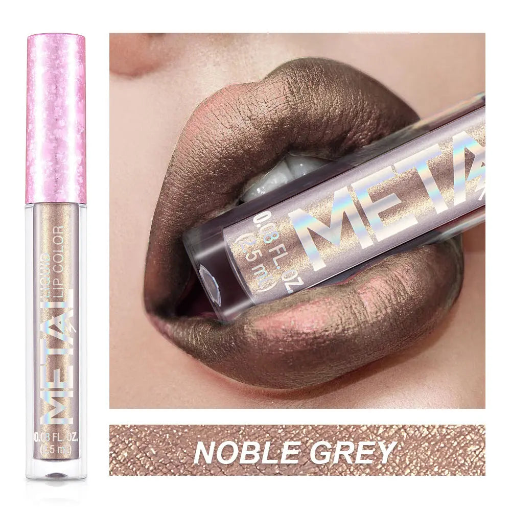 Gloss à Lèvres Métallique Waterproof - Effet Miroir Longue Tenue - BMYANY