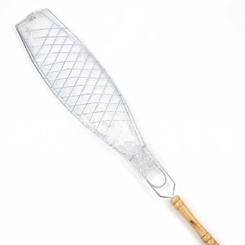 Grille à Poisson Simple avec Manche en Bois Électroplaqué - BMYANY