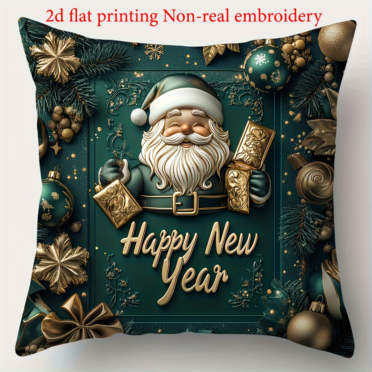 Housse Coussin Noël Lin - Décoration Canapé Renne Lapin Festif - BMYANY