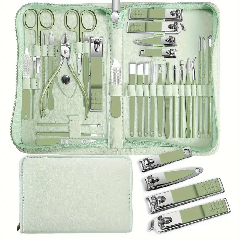 Kit Manucure Complet 30 Pièces - Acier Inoxydable - BMYANY