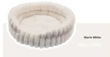 Lit Chat Rond Peluche Doux Forme Lapin Confortable - BMYANY