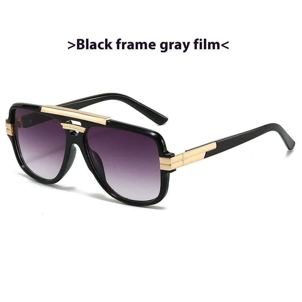 Lunettes de Soleil Carrées Rétro Fashion Métal - BMYANY