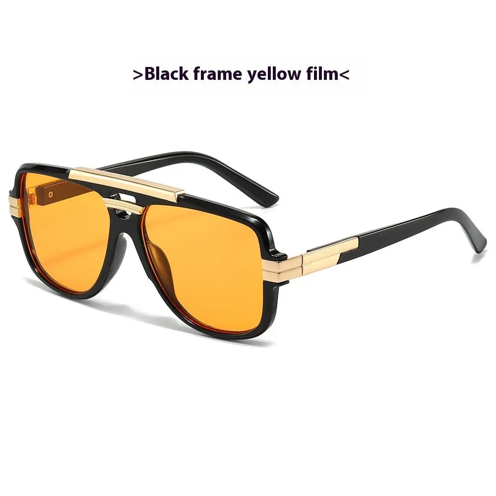 Lunettes de Soleil Carrées Rétro Fashion Métal - BMYANY