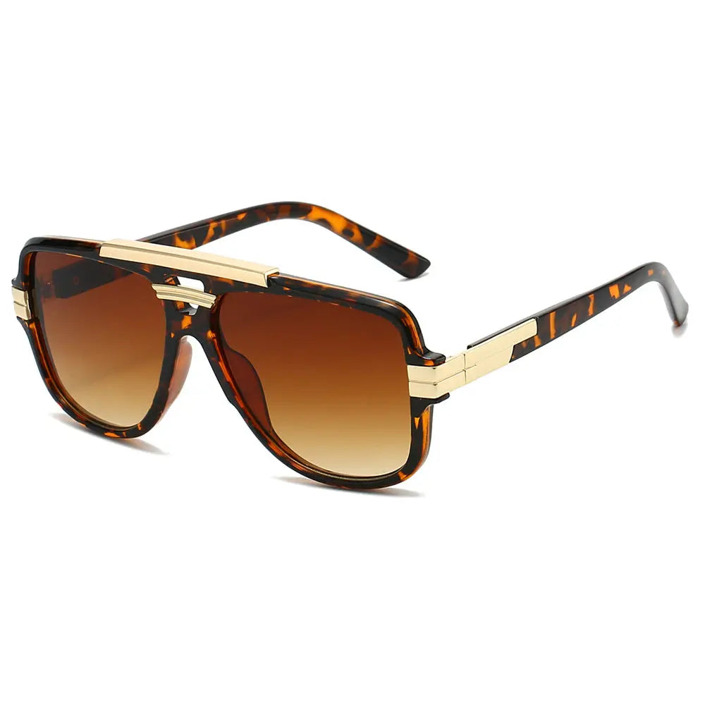 Lunettes de Soleil Carrées Rétro Fashion Métal - BMYANY