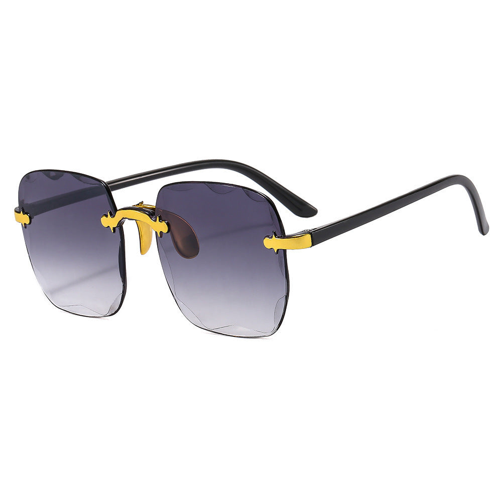 Lunettes de Soleil Carrées Sans Monture Femme - Style Moderne - BMYANY
