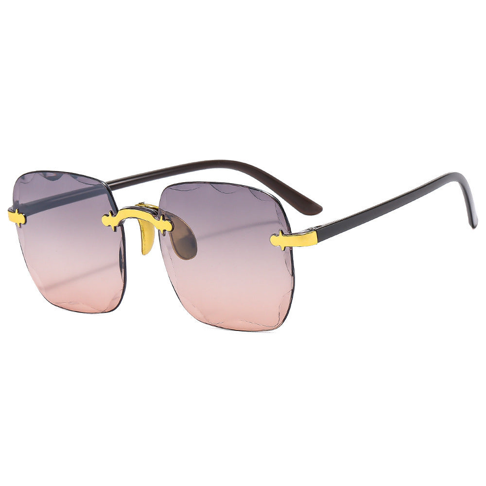 Lunettes de Soleil Carrées Sans Monture Femme - Style Moderne - BMYANY