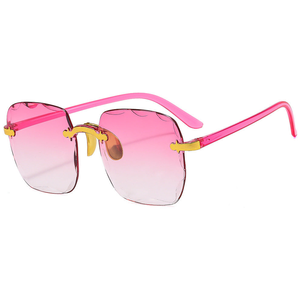 Lunettes de Soleil Carrées Sans Monture Femme - Style Moderne - BMYANY