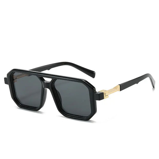 Lunettes de Soleil Femme Fashion Verres Réfléchissants Marron - BMYANY