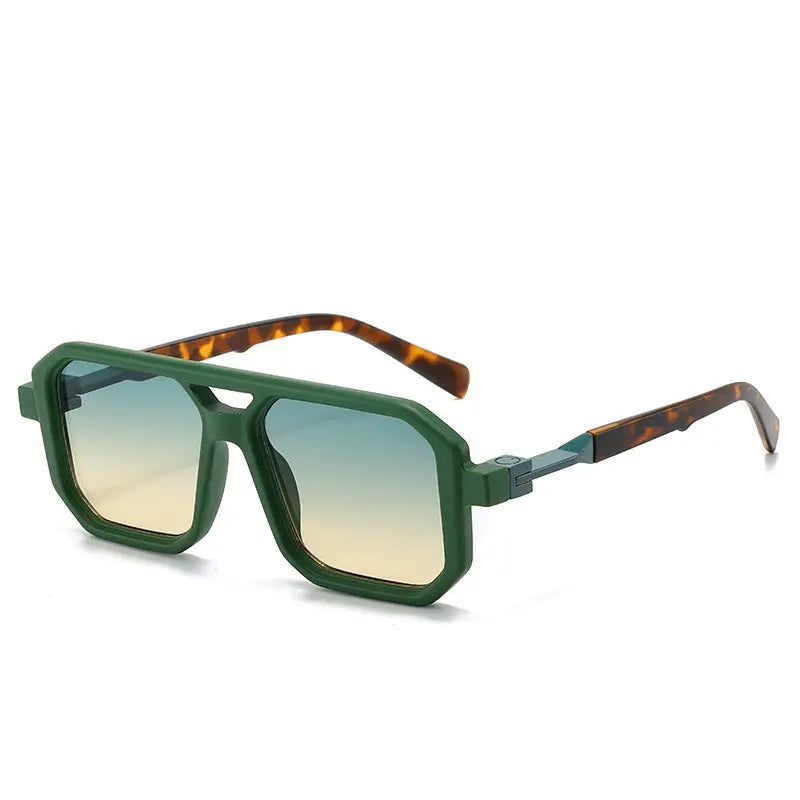 Lunettes de Soleil Femme Fashion Verres Réfléchissants Marron - BMYANY