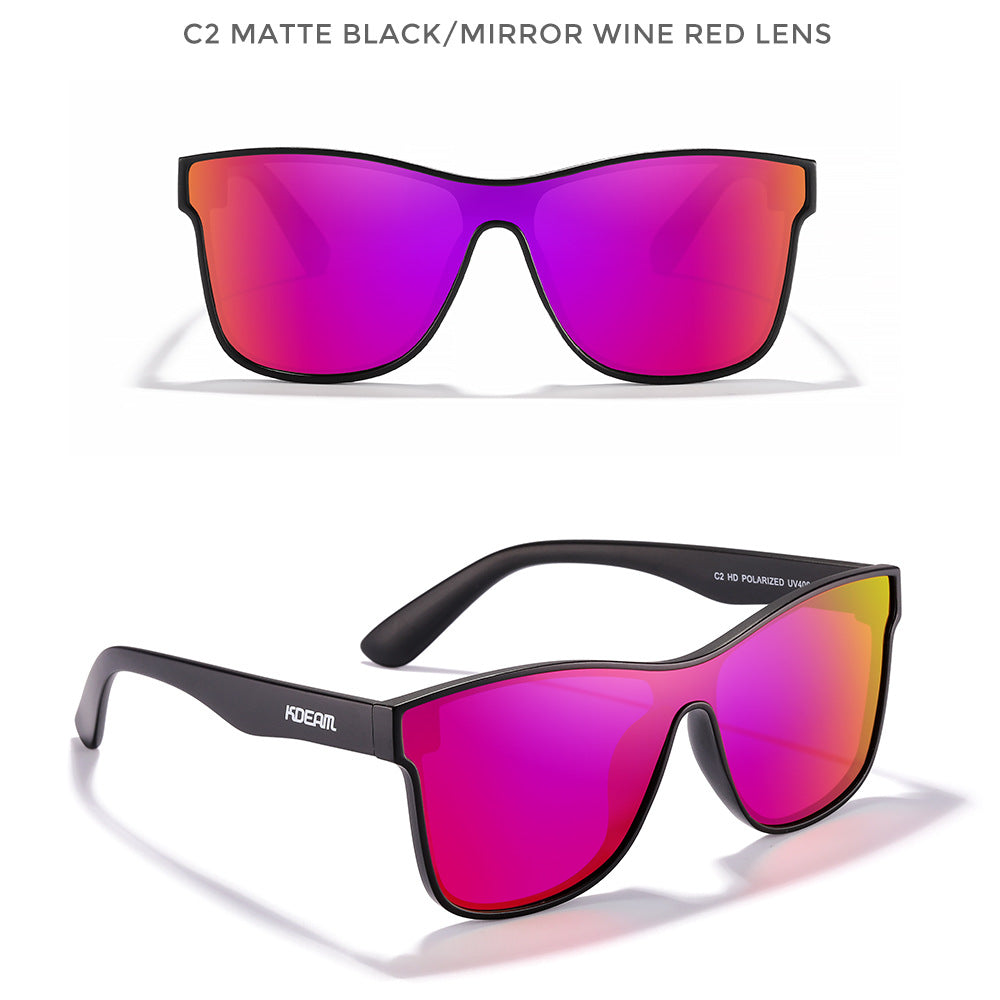 Lunettes de Soleil Polarisées HD Sport Monobloc - BMYANY