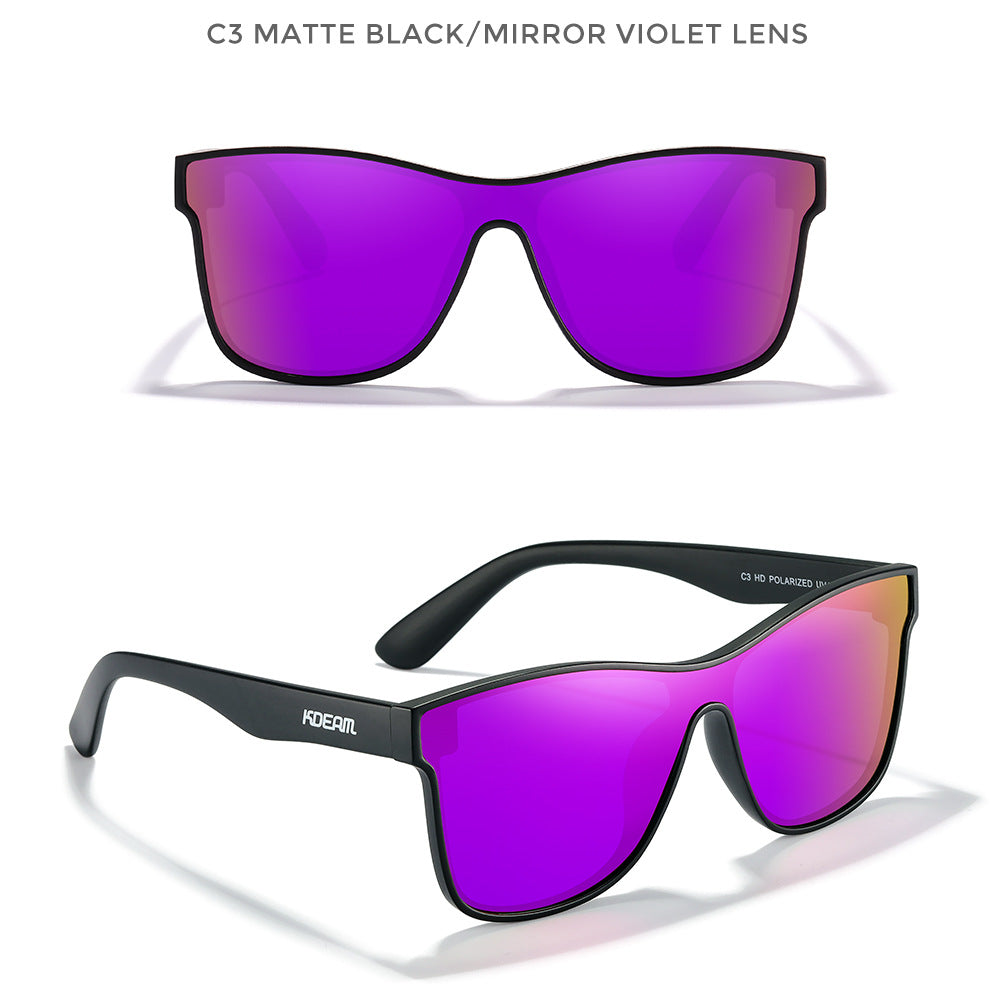 Lunettes de Soleil Polarisées HD Sport Monobloc - BMYANY