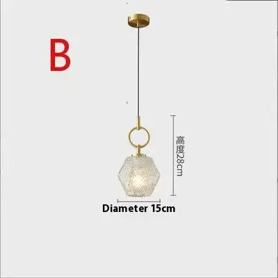 Lustre en verre moderne Simple Restaurant Bar Créatif - BMYANY