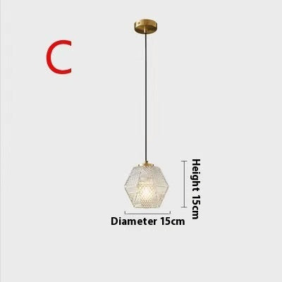 Lustre en verre moderne Simple Restaurant Bar Créatif - BMYANY