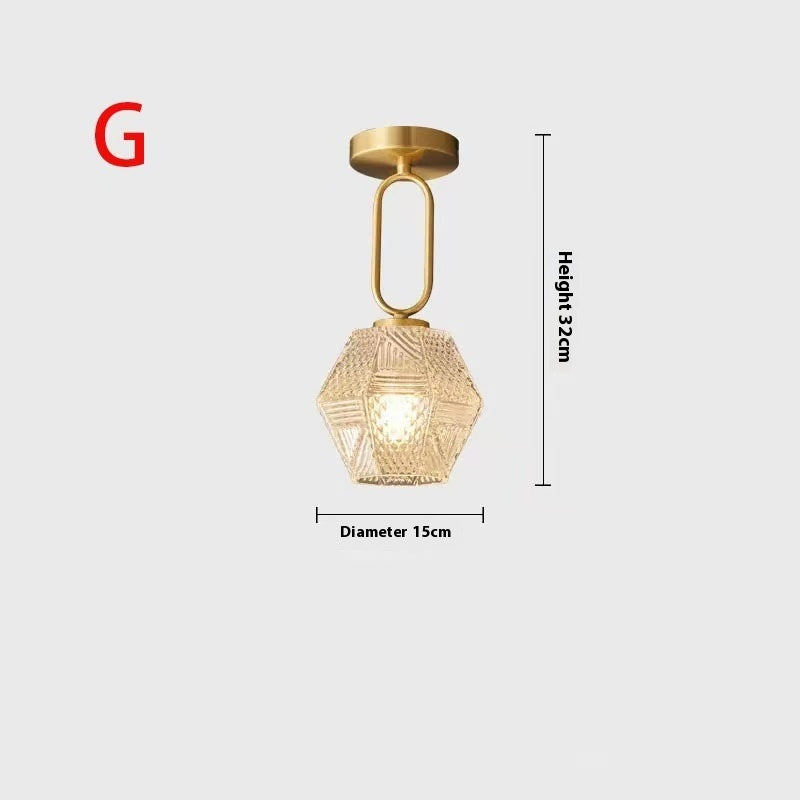 Lustre en verre moderne Simple Restaurant Bar Créatif - BMYANY