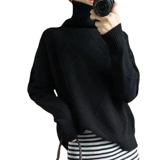 Maillot Tricot Femme Manches Longues - Pull Automne Hiver Polyvalent - BMYANY