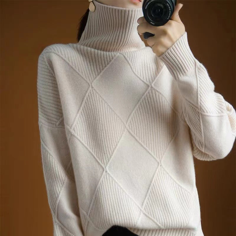 Maillot Tricot Femme Manches Longues - Pull Automne Hiver Polyvalent - BMYANY