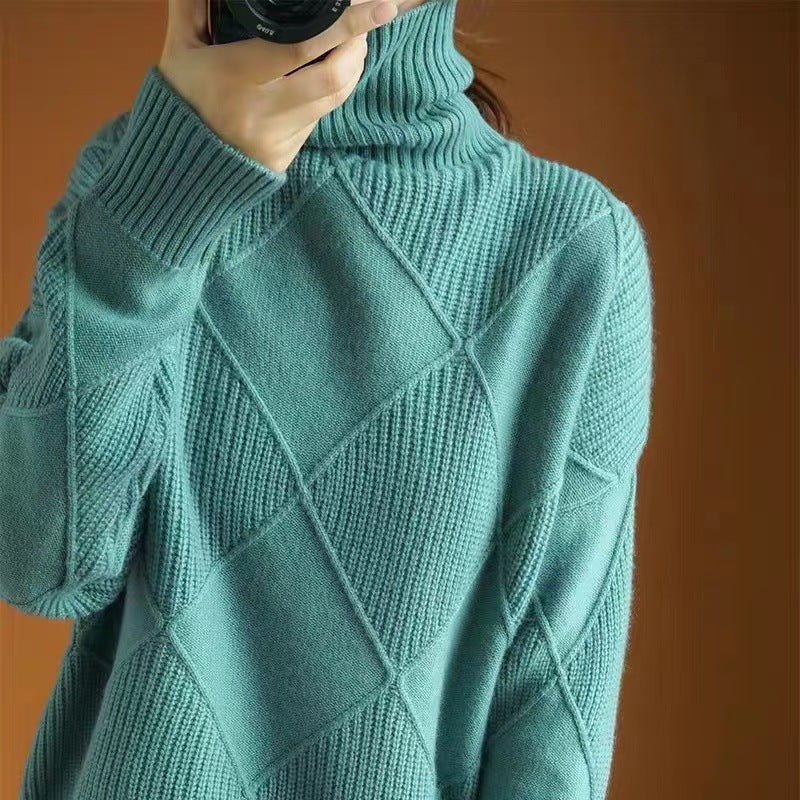 Maillot Tricot Femme Manches Longues - Pull Automne Hiver Polyvalent - BMYANY