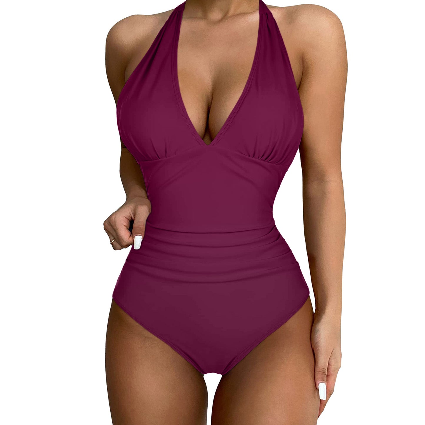 Maillot de Bain Femme Halter Dos Nu - Effet Amincissant Vacances - BMYANY