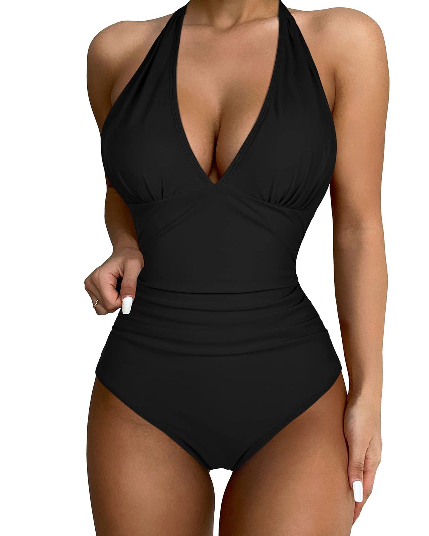 Maillot de Bain Femme Halter Dos Nu - Effet Amincissant Vacances - BMYANY