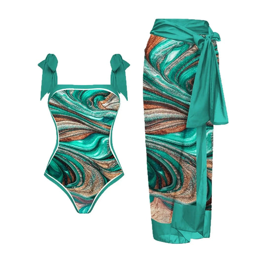 Maillot de Bain Une Pièce Imprimé pour Femme - BMYANY