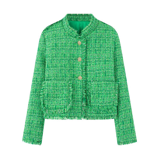 Manteau Femme Élégant à Franges Haut de Gamme - BMYANY