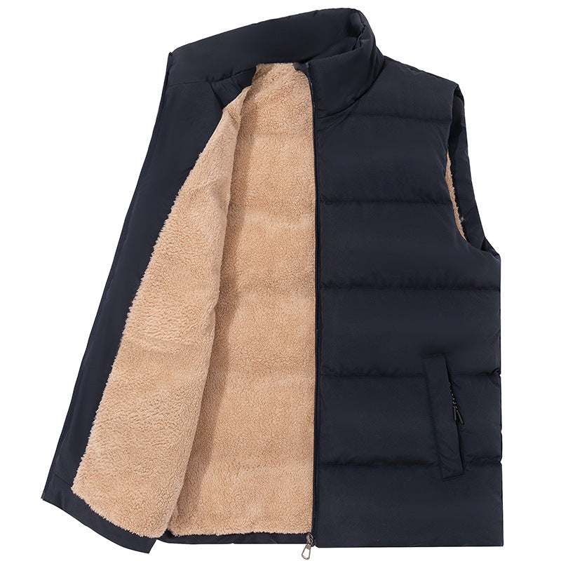 Manteau doublé polaire d’hiver Veste gilet de plein air pour hommes - BMYANY