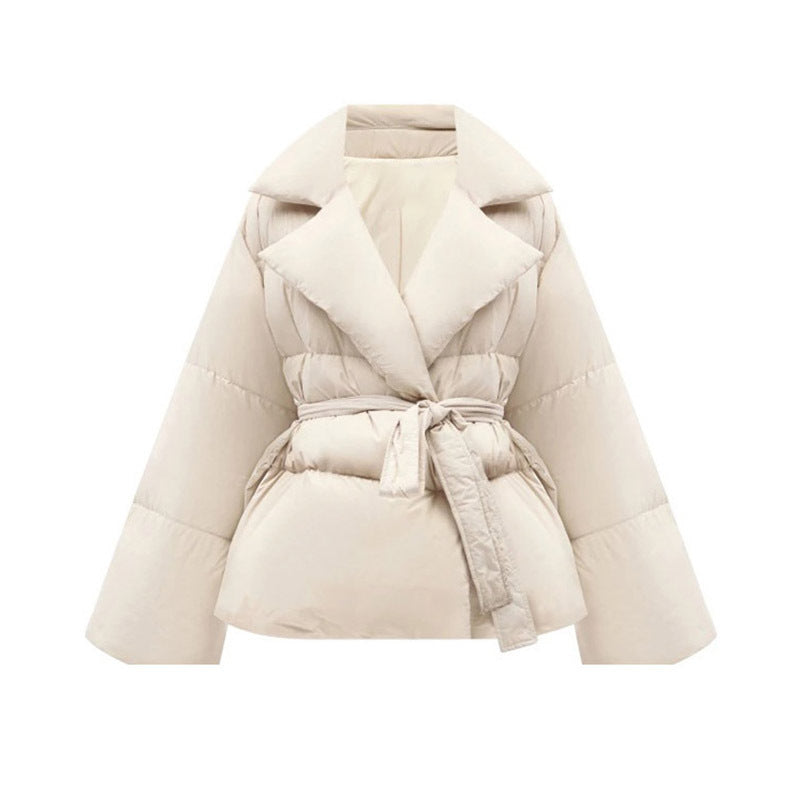 Manteau portefeuille Femme Lacets - taille cintrée col revers - BMYANY