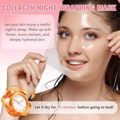 Masque Facial Collagène Nuit - Hydratation Intense Anti-Âge - BMYANY