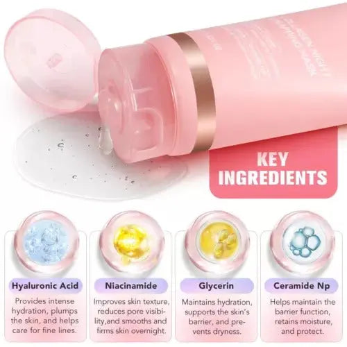 Masque Facial Collagène Nuit - Hydratation Intense Anti-Âge - BMYANY
