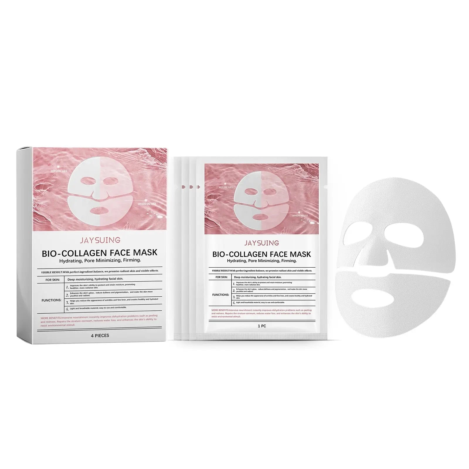 Masque Visage au Bio-Collagène - Soin Anti-Âge Hydratant - BMYANY
