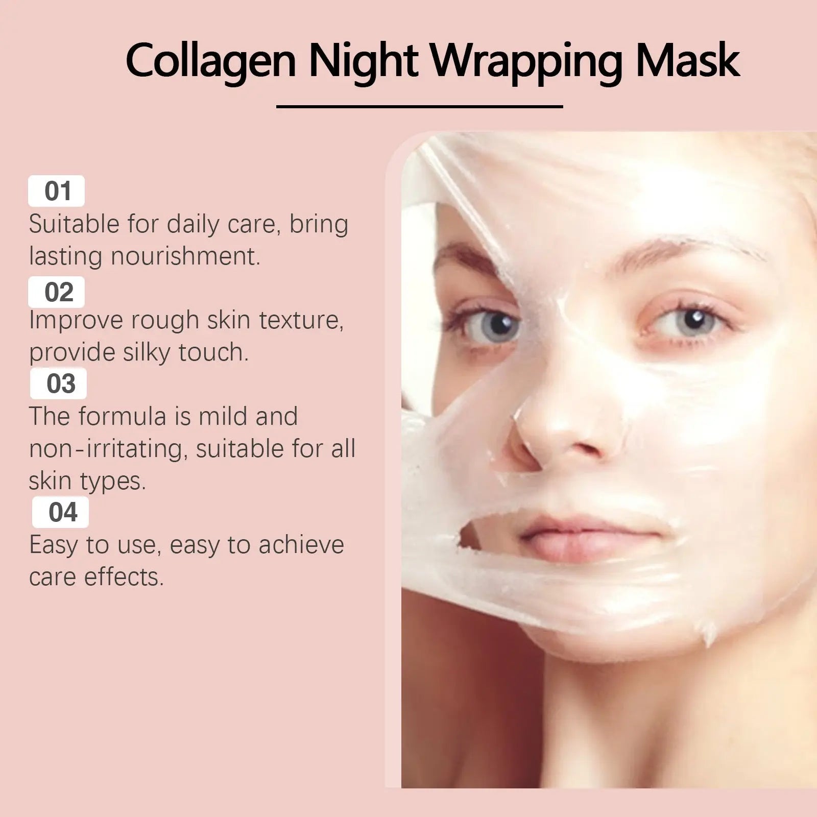 Masque déchirant au collagène Nettoyage doux - BMYANY