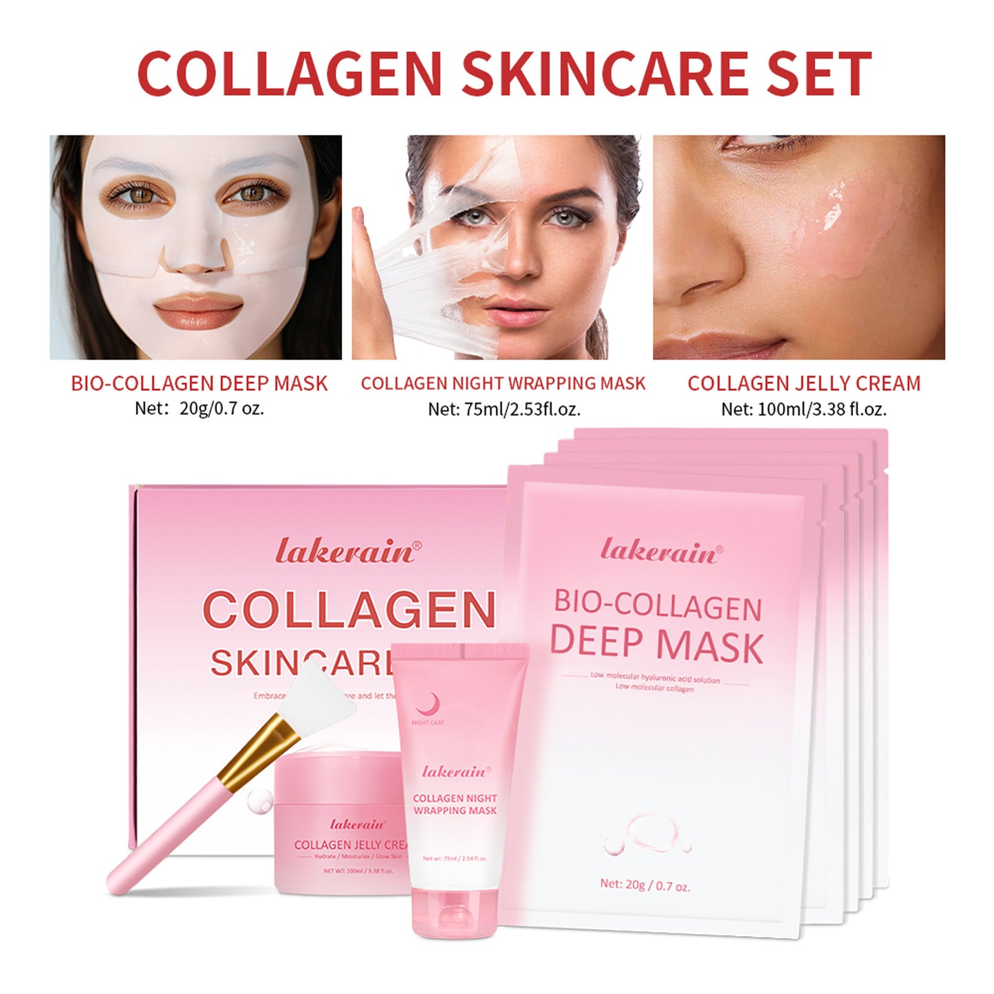 Masque de Nuit au Collagène Nourrissant Hydratant Peel Off - BMYANY