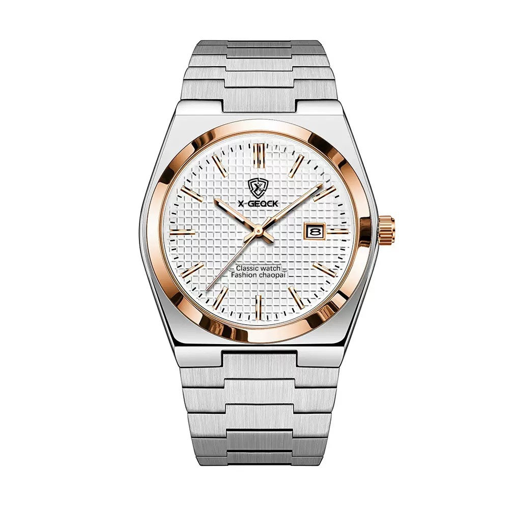 Montre Homme Quartz Suisse Fermoir Papillon - BMYANY