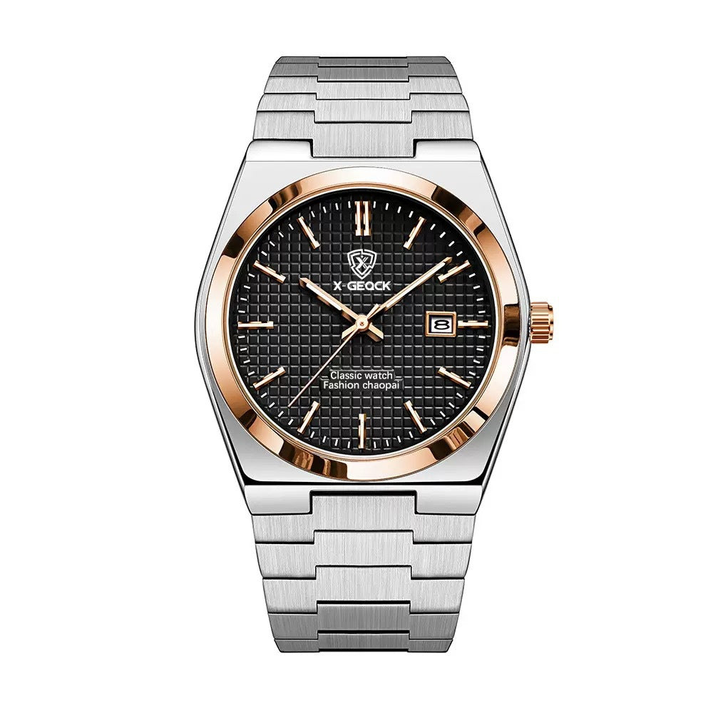 Montre Homme Quartz Suisse Fermoir Papillon - BMYANY