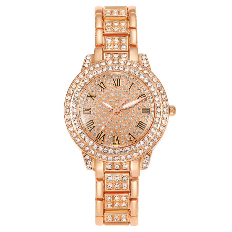 Montre Étoilée Féminine Diamant Chiffres Romains - BMYANY