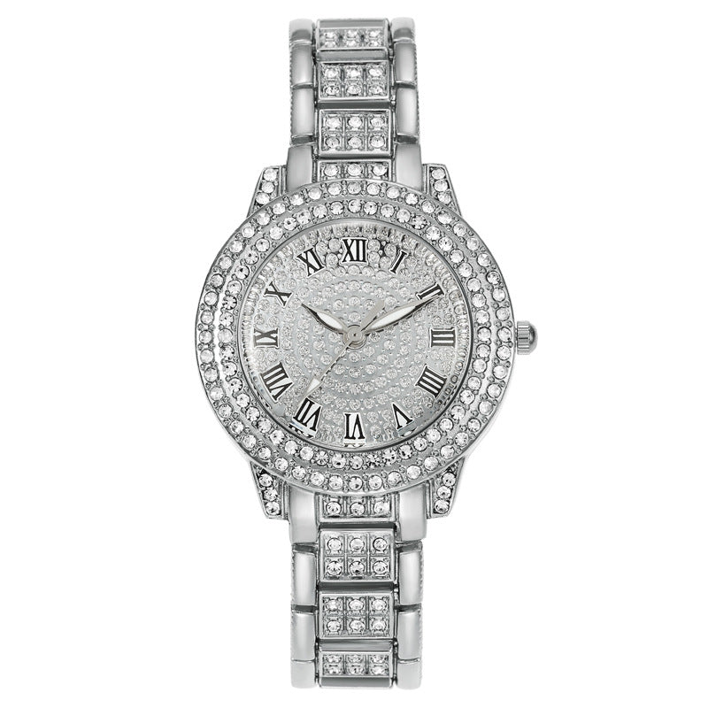 Montre Étoilée Féminine Diamant Chiffres Romains - BMYANY